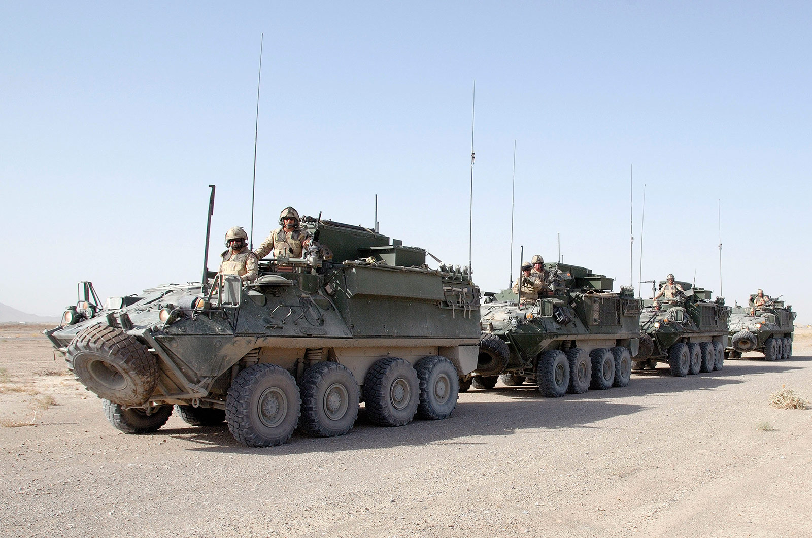 Add-on Armour -Canadian Army LAV II Bisons in Afghanistan